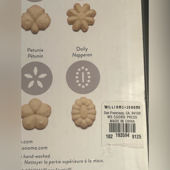 Williams Sonoma Gray Cookie Press NEW in box ! ! - Picture 4 of 5